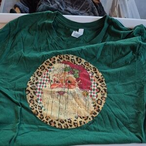Green Santa Graphic T-Shirt
